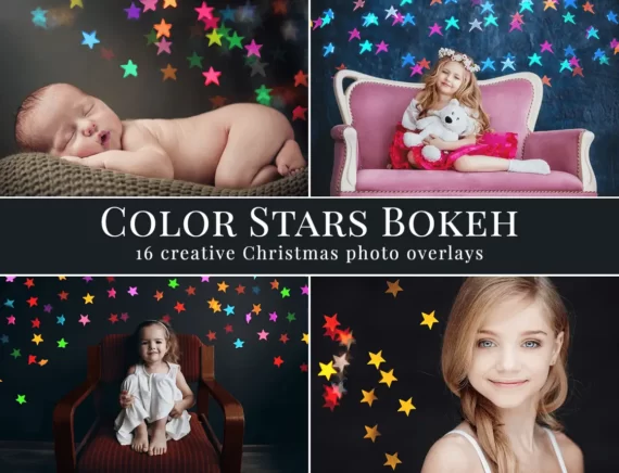 Color Stars Bokeh – foto overlays