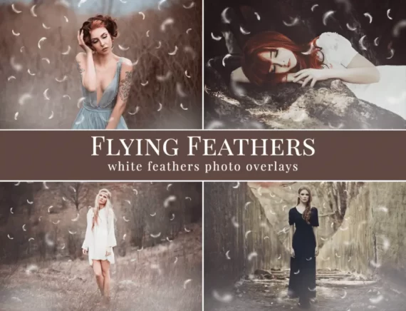 Flying Feathers – foto overlays