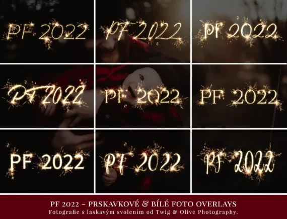 PF 2022 – Prskavkové a bílé nápisy