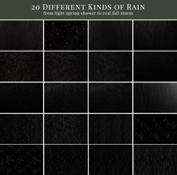 rain photo overlays