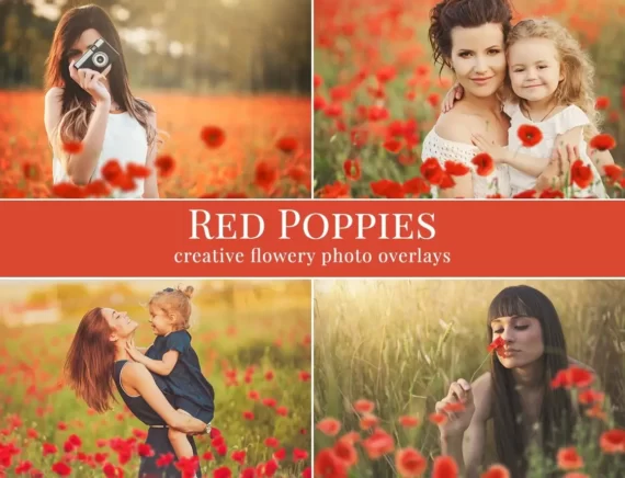 Red Poppies – foto overlays