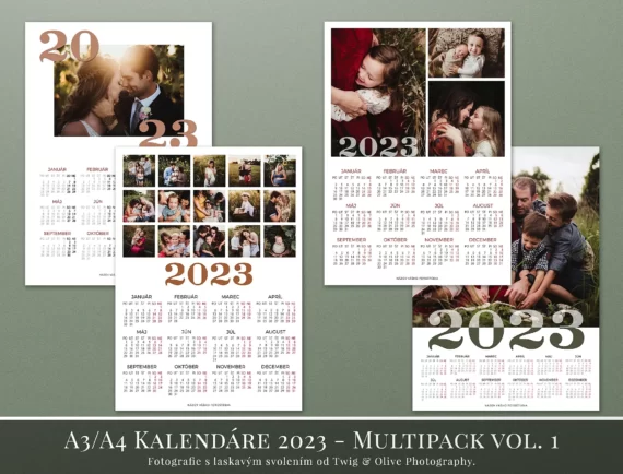 Multipack kalendárov 2023 – vol. 1 – slovenská verzia